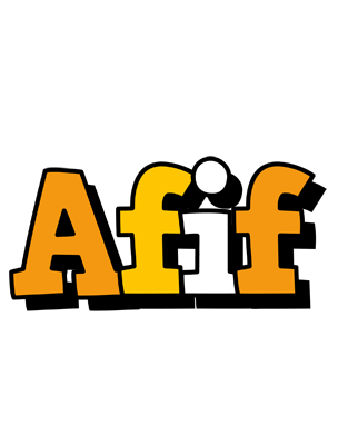 Afif cartoon logo