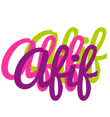 Afif flowers logo