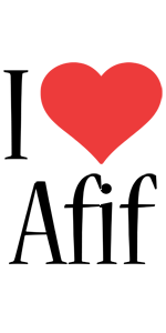Afif i-love logo