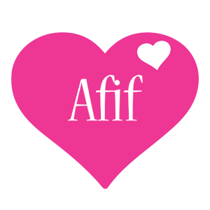 Afif love-heart logo
