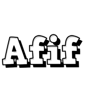 Afif snowing logo