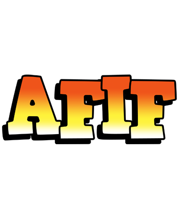 Afif sunset logo