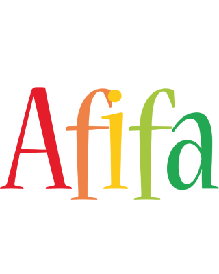 Afifa birthday logo