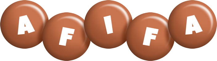 Afifa candy-brown logo