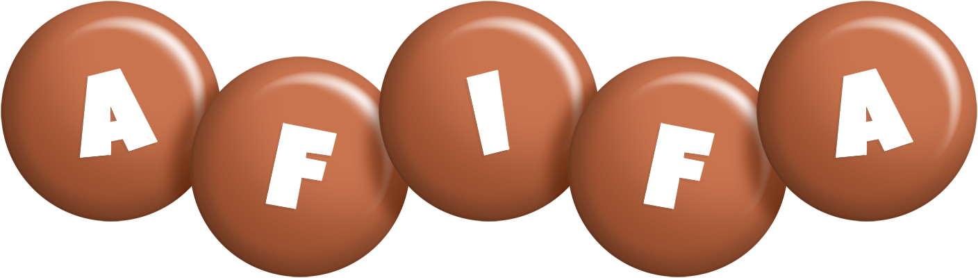 Afifa candy-brown logo