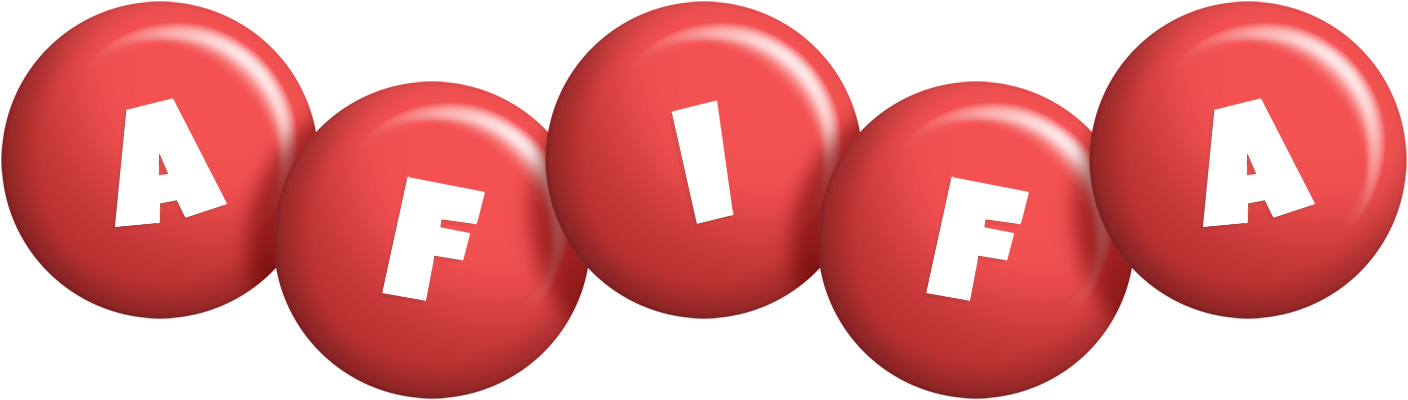 Afifa candy-red logo