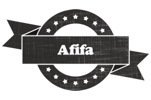 Afifa grunge logo