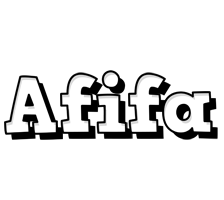 Afifa snowing logo