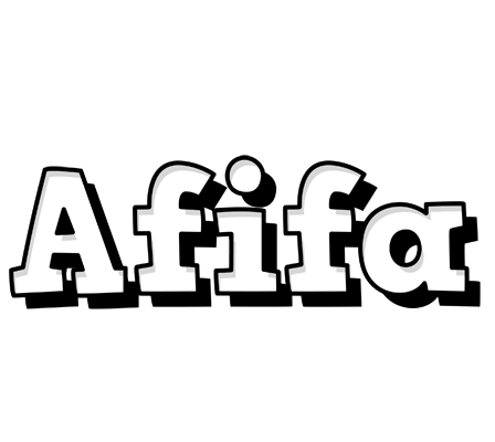 Afifa snowing logo