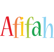 Afifah birthday logo
