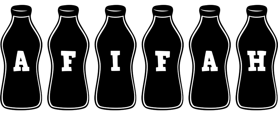 Afifah bottle logo