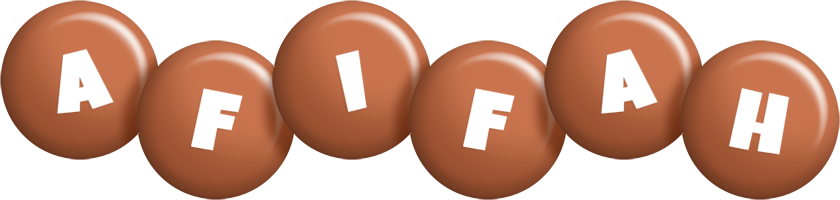 Afifah candy-brown logo