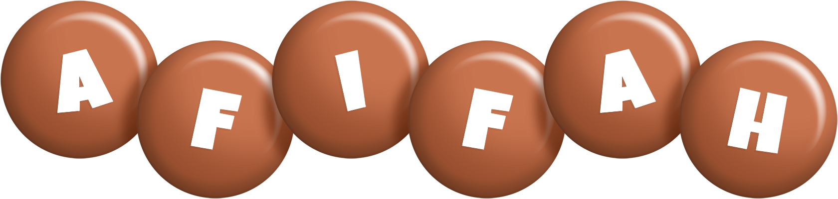 Afifah candy-brown logo