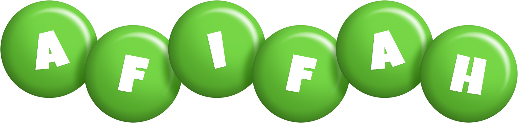 Afifah candy-green logo