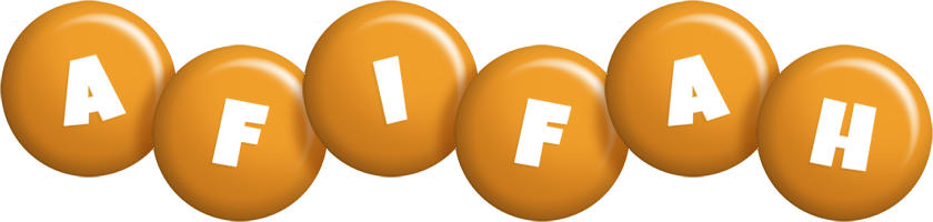 Afifah candy-orange logo