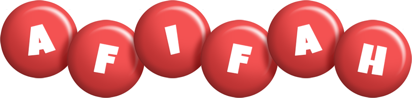 Afifah candy-red logo