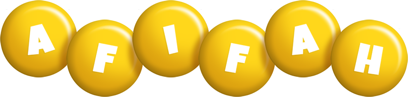 Afifah candy-yellow logo
