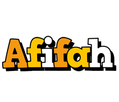 Afifah cartoon logo