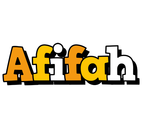 Afifah cartoon logo