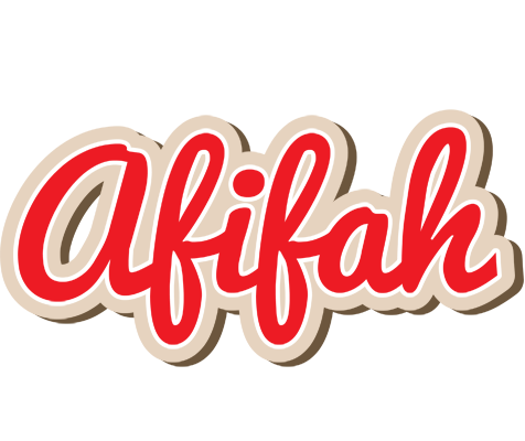 Afifah chocolate logo