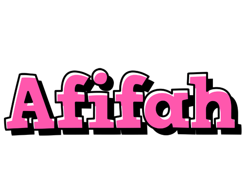 Afifah girlish logo