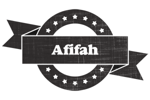 Afifah grunge logo