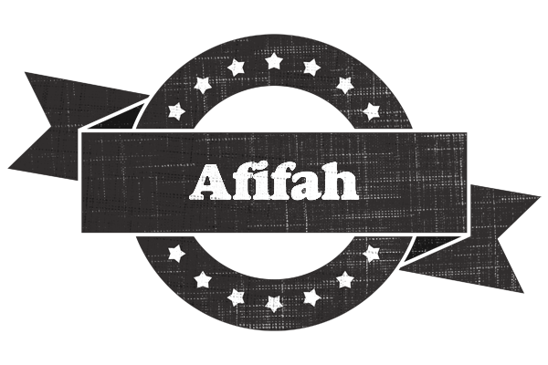 Afifah grunge logo