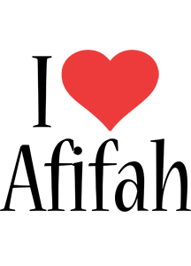 Afifah i-love logo