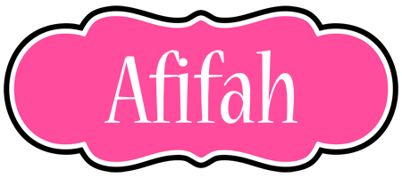 Afifah invitation logo