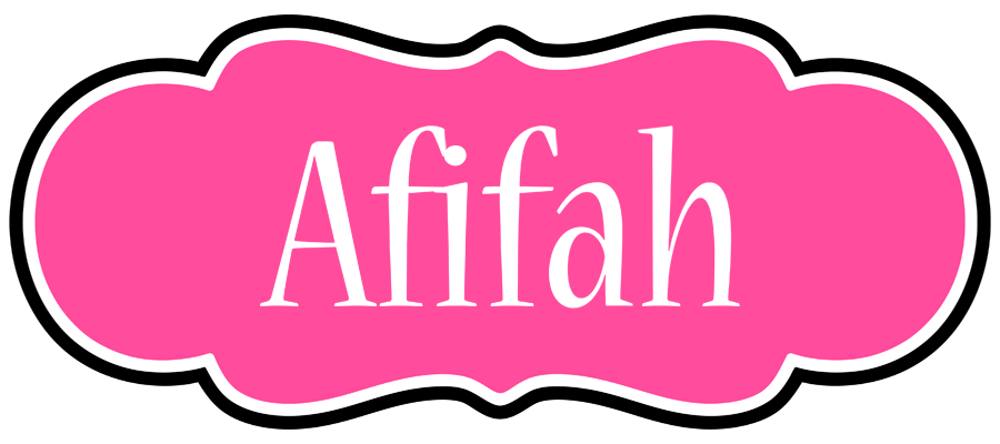 Afifah invitation logo