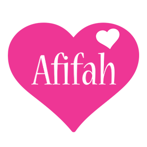 Afifah love-heart logo
