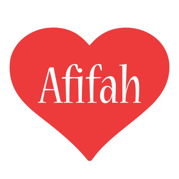Afifah love logo