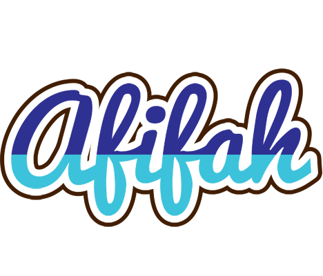 Afifah raining logo