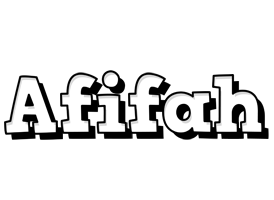 Afifah snowing logo
