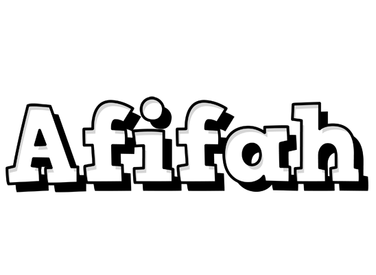 Afifah snowing logo