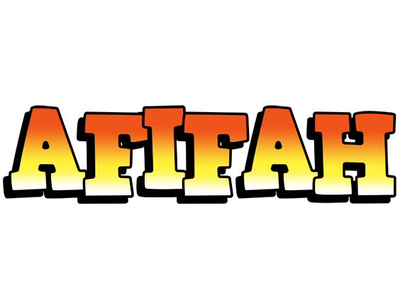 Afifah sunset logo