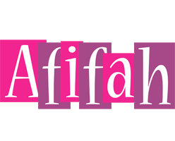 Afifah whine logo