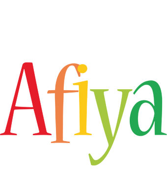 Afiya birthday logo