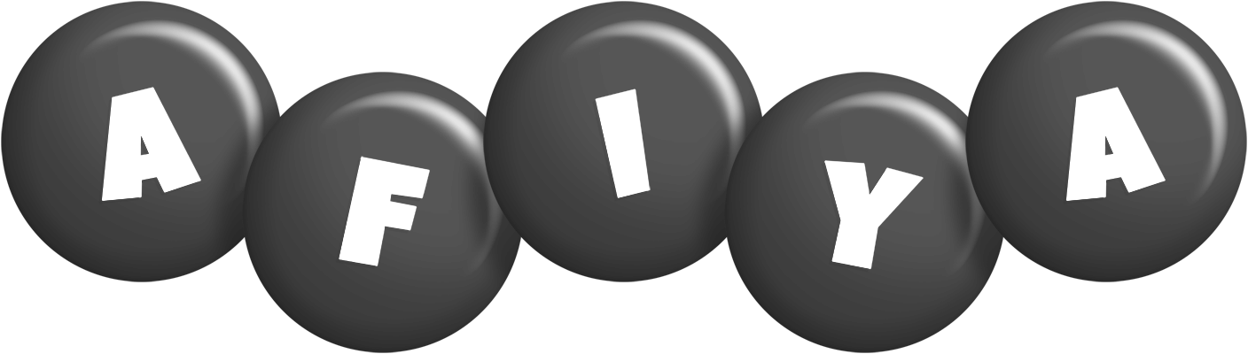 Afiya candy-black logo