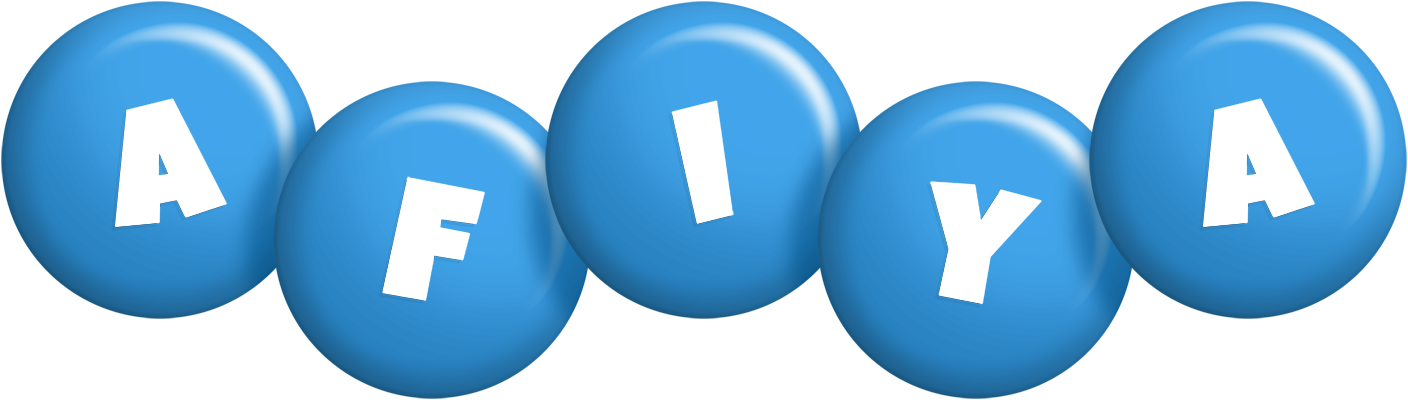 Afiya candy-blue logo