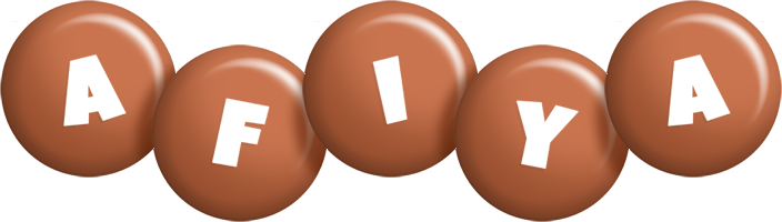 Afiya candy-brown logo