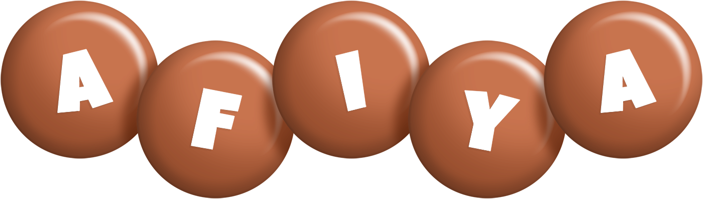 Afiya candy-brown logo
