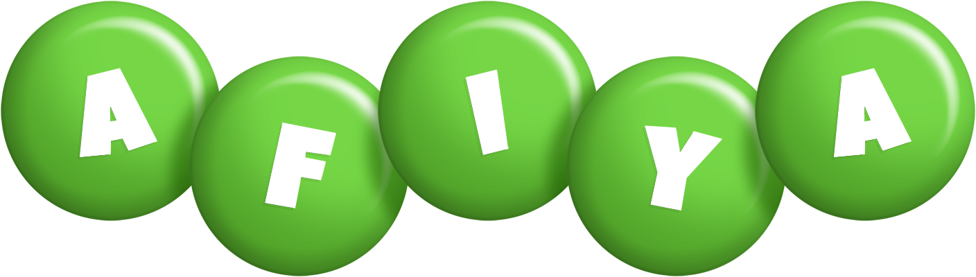 Afiya candy-green logo