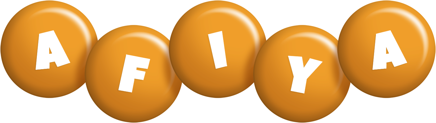 Afiya candy-orange logo