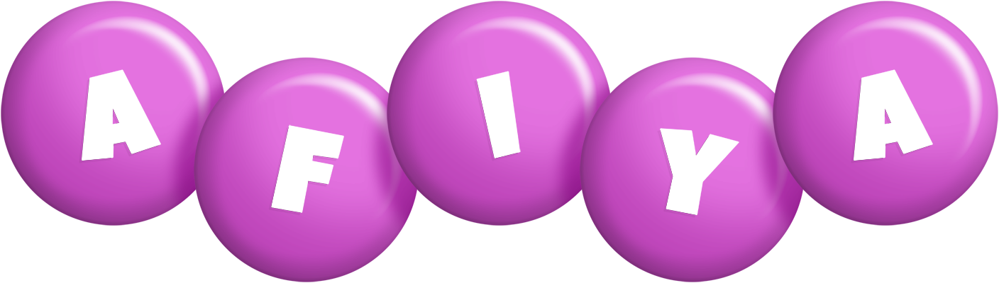 Afiya candy-purple logo