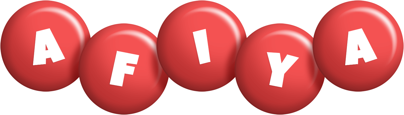 Afiya candy-red logo