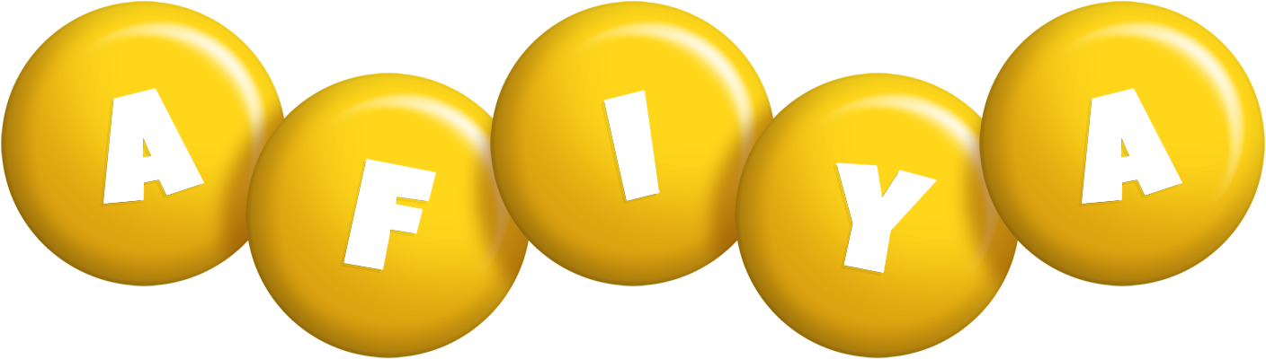 Afiya candy-yellow logo