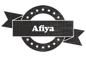 Afiya grunge logo