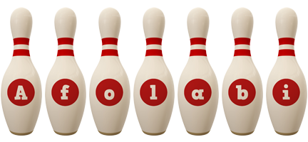 Afolabi bowling-pin logo