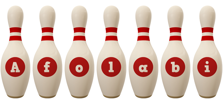 Afolabi bowling-pin logo